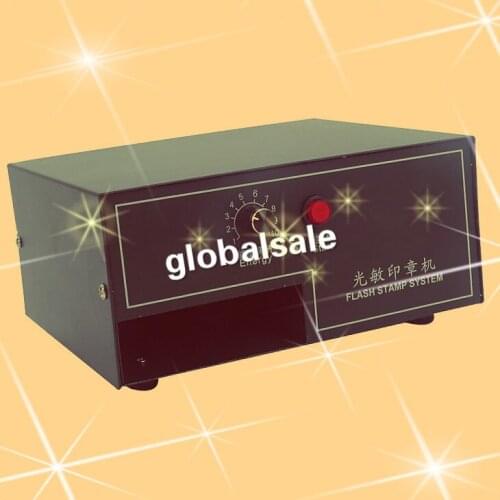 FREE SHIPPING JJ-D9 220V Photosensitive Portrait Flash Stamp Machine Kit Selfinking Stamping Making Seal System