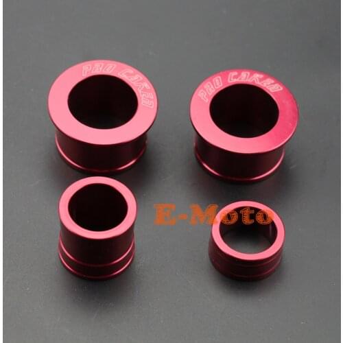 CNC Billet Front And Rear Wheel Hub Spacers CR125R CR250R CRF250R CRF250X CRF450R Motocross Motorcycle Pit Dirt Bike