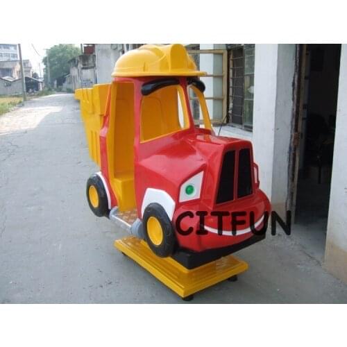 Fiber glass kiddie ride, coin operated rocking machine