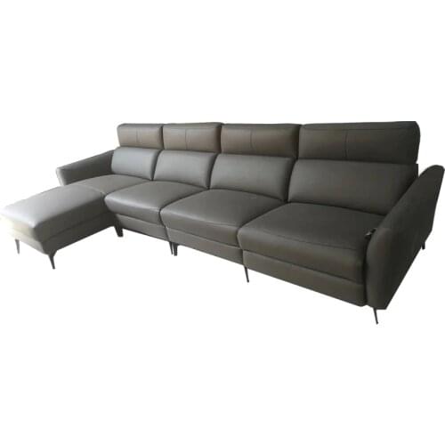 Electric recliner relax massage theater living room Sofa functional genuine leather couch L shape corner sofa Nordic modern дива