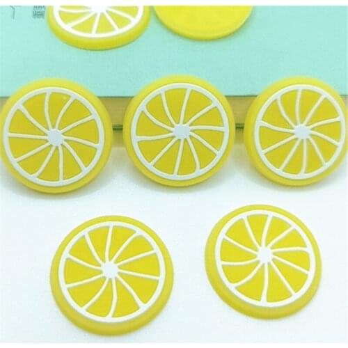 40PCS/Pack Artificial Fruit Simulation Lemon Slices Resin Fake Artificial Fruit Model Party Kitchen Wedding Decoration