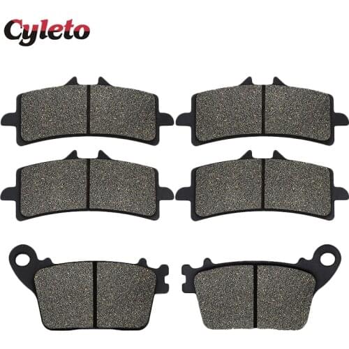 Cyleto Motorcycle Front Rear Brake Pads kit for Kawasaki Ninja ZX10R ZX 10R ZX1000 ZX10RR ZX 10RR ZX 1000 2016 2017 2018