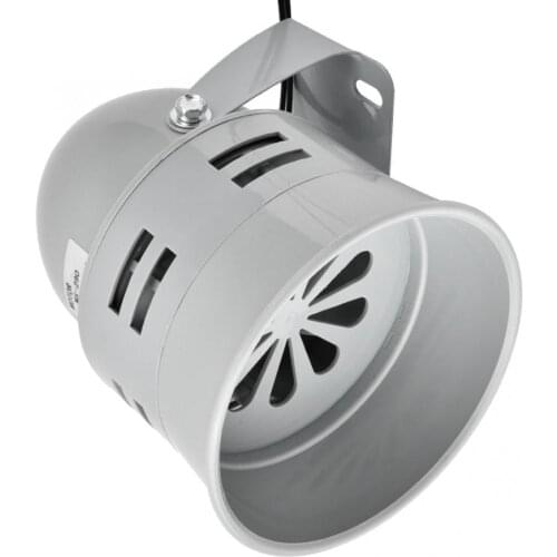 Metal Motor Siren MS-290 12V 24V DC 110V 220V AC 110DB Automotive Air Raid Siren Horn Industrial Alarm Sound Electrical Guard