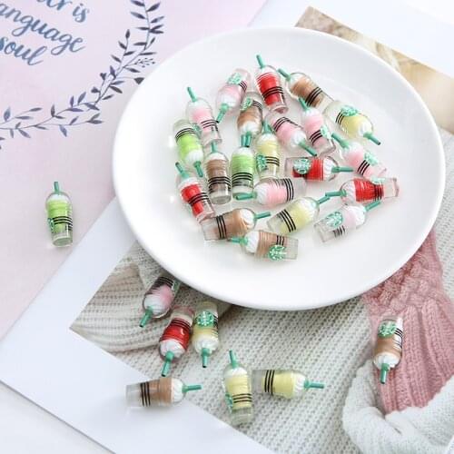 6PCS 1/6 Scale Miniature Dollhouse Coffee Cup Mugs Model Ice-cream Drink Mini Doll Food Play Kitchen Accessories Toy