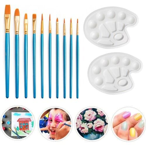 10Pcs Watercolor Brush Pen Set Students Paint Brush Water Color Gouache Acrylic Brush Pencil Calligraphy Paint Marker Brush Pen