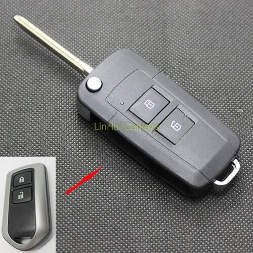 PINECONE Key Case for TOYOTA YARIS HIGHLANDER Car Key 2 Buttons Uncut Blade Modified Remote Blank Key Shell Cover 1 PC