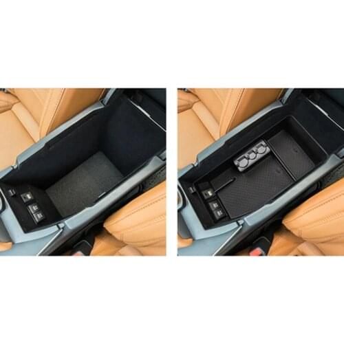 Car Center Console Armrest Storage Box Tray Organizer Anti-Slip Mats for Toyota Avalon 2019