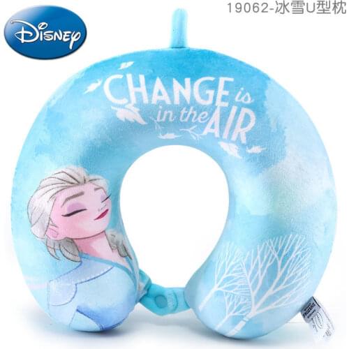 Disney Frozen Elsa Neck Pillow Neck U-shaped Pillow Cervical Pillow Travel Cute Napping U-shaped Neck Pillow