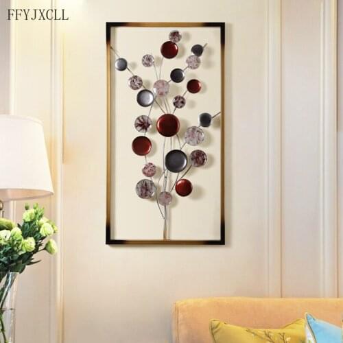 European-Style Iron Art Wall Hanging Three-dimensional Creative Living Room Pendant Wall Decoration Three-dimensional Decoration