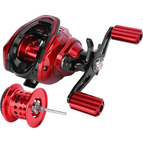 Baitcasting Fishing Reel 18+1 Bearing 7.2:1 Speed Ratio Fishing Wheel 8kg Braking Force Centrifugal Dual Brake Spinning Reel