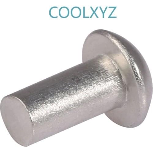 Spot GB867-86 Semi-round Head Aluminum Rivet Solid Rivet Round Cap Percussive Aluminum Rivet M3-M6 50PCS