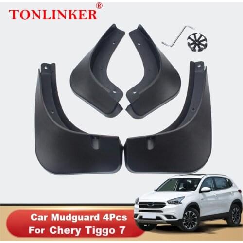 TONLINKER Mudguard For Chery Tiggo 7 Tiggo7 2016-2020 Mud Flaps Mudguards Splash Guards Fender Car Mudflaps 4Pcs Car Accessories