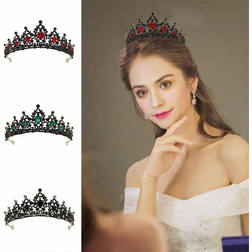 Vintage Luxury Queen Tiara Wedding Crown Bridal Crystal Rhinestone Head Jewelry Headpiece Wedding Hair Accessories