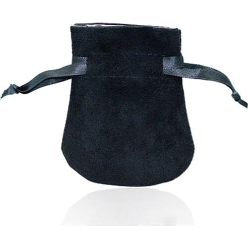 1pcs Double Layer Flannel Bag Black Pouch For Bead Charm Bracelet Necklace Women Fashion Diy Jewelry Black Outer Packaging