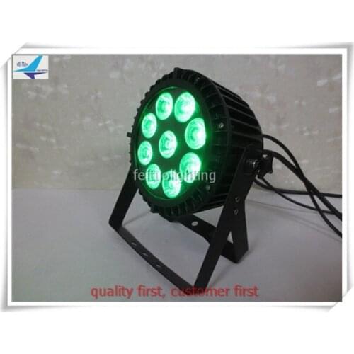 10/lot outside use aluminum 9*18w rgbaw uv 6in1 ip65 wash par can dj strobe fixture
