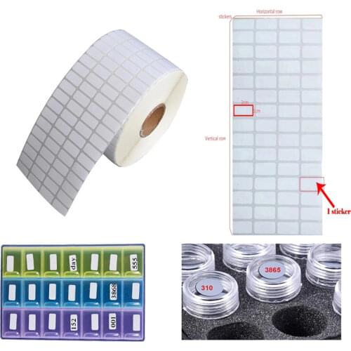 50-2000pcs Stickers Diamond Classification Storage Distinguish Label Stickers Diamond Painting Accessories Embroidery Tools