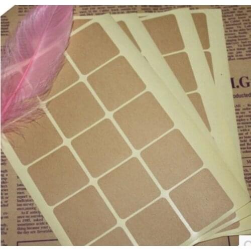 600 Rectangle Blank Kraft Seal label,Stickers for Bakery Gift Wrap,Bags,Envelopes,Wedding