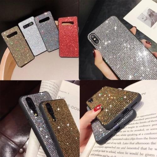 Rhinestone Diamond Case For Samsung Galaxy A20 A10 M30 M20 M10 Note 9 8 S10e S10 S9 S8 plus Soft Sexy Glitter Bling Cover Case