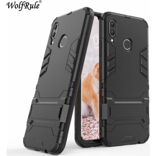 Wolfrule Shell Huawei Nova 3 Case Silicone + Hard PC Phone Case For Huawei Nova 3 Cover Kickstand Fundas For Huawei Nova 3 Case