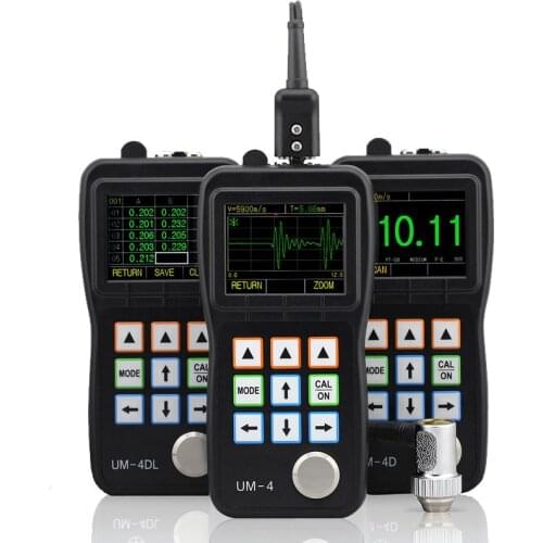 Digital UM-4 A-Scan Snapshot Ultrasonic Pipe Thickness Gauge for Steel /PVC Materials with