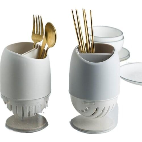 Chopsticks Holder Minimalist Creative Double Layer Chopsticks Basket Household Kitchen Tableware Knife and Fork Fast Spoon