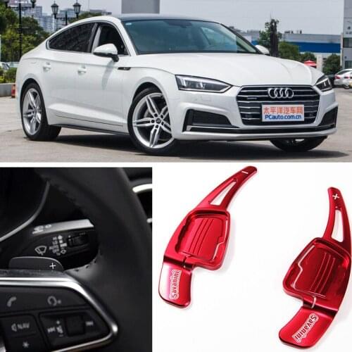 Car Accessories Aluminum Steering Paddle Shifter Extension For Audi A5 2017-2018 Car-styling