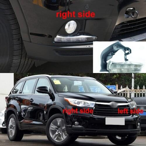 For Toyota Highlander 2015 2016 2017 2018 Front Bumper Lights Daytime Running Light 1pcs