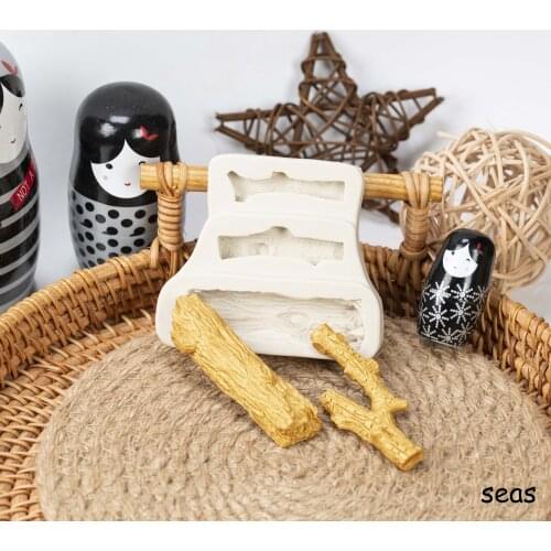 Wooden Stick Shape Epoxy Mold Chocolate Party DIY Fondant Cake Decorating Tools Silicone Mold Dessert Moulds