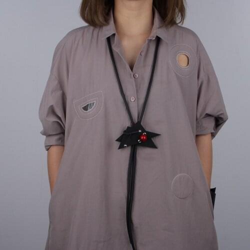 Ethnic Triangle Pendant Necklace Geometric Plastic Red Jewelry Beads Stylish Women Necklaces For Cocktail Party Decoration Gift