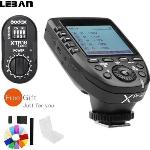 Godox XPro-C Trigger + Godox XTR-16 Receiver Flash E-TTL HSS 2.4G Wireless X System for Canon DSLR Godox Studio Flash