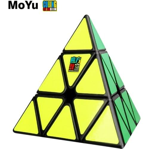MoYu Meilong 3x3x3 Pyramid Magic Cube MoFangJiaoShi JINZITA 3x3 Cubo Stickers Magico Puzzle Cube Gift Kids Toys For Children