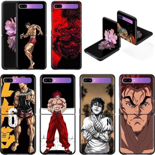 Baki the Grappler Original anime Cover PC Smartphone Black Case for Samsung Galaxy Z Flip 5G Back Protective Cover Fundas