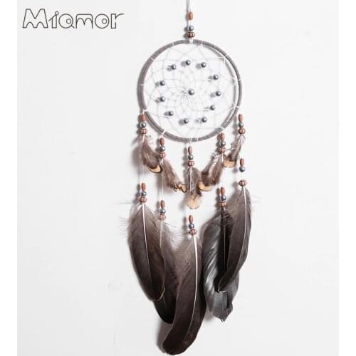 Handmade Dreamcatcher With Feather High Quality Wind Chimes Wedding & Bar & Home Wall Hanging Pendant Decor Ornament AMOR0133