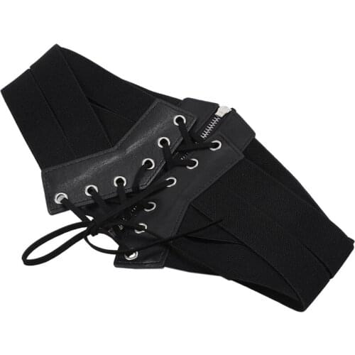 Womens Fashion Elastic Stretch Wide Band Corset Waist Belt
