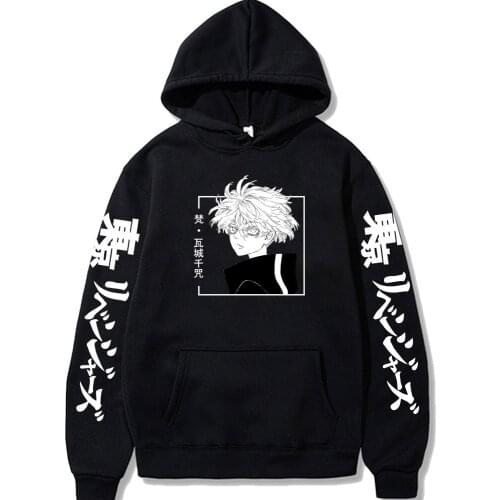 Tokyo Revengers Pullover Senju Print Pullover Loose Unisex Hoodie Autumn