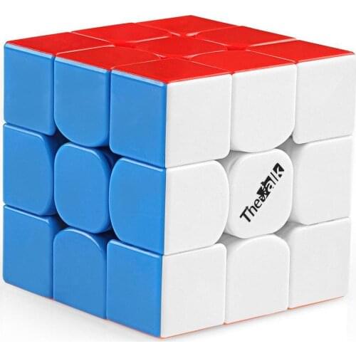 Qiyi The Valk 3 Magic Cube 3x3x3 Stickerless High Speed 3x3 IQ Game Cube Puzzle Twist Fancy Cubic Brain Teaser Ultra-Smooth 56mm