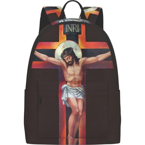 Jesus On The Cross Girl backpack boy computer backpack man backpack woman backpack