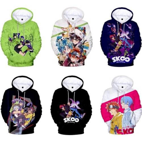 Anime SK8 The Infinity Hoodies Langa Hasegawa 3D Printing Long Sleeve Hooded Coats MIYA Tops Jackets For Men Women Autumn Spring