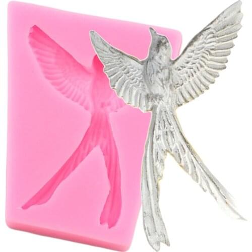 Tropical Birds Silicone Molds Cupcake Topper Fondant Cake Decorating Tools Jewelry Resin Clay Candy Chocolate Gumpaste Moulds