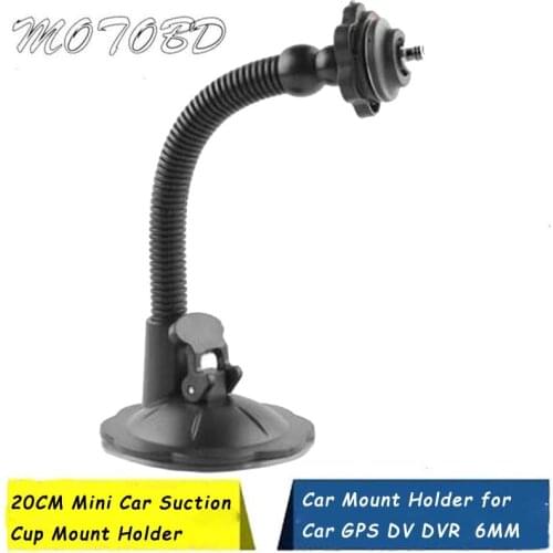 Universal 20CM Length Mini Car Suction Cup Mount Holder Car Mount Holder for Car GPS DV DVR 6MM Action Camera Accessories