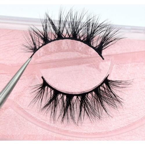 Visofree 3D Mink Eyelashes Crisscross False eyelashes Natural Mink Lashes Cotton Stalk Fake Lashes Cils Hand Made Mink Hair M14
