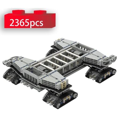 MOC High-tech Truck Space Shuttle Transporter Building Blocks Space Station Vehicle Model Bricks Creative Car Toy for Kids Gifts