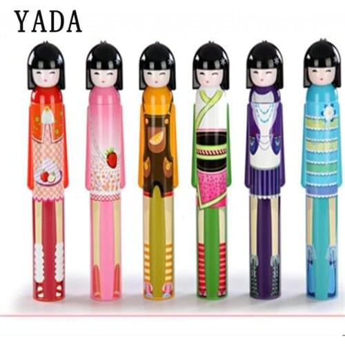 YADA Cartoon Japan Girl Doll Umbrella For Women Folding Wine Bottle Umbrella Rain Creative UV Mini Fruit Dolls Umbrellas YS854