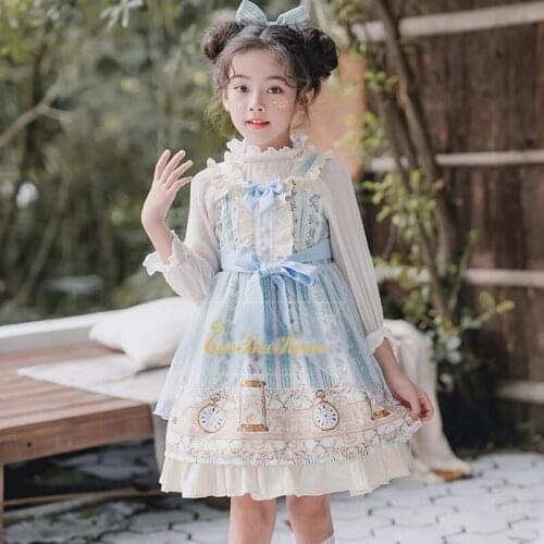 Sweet Lolita Baby Spanish court Dress Women Anime Cosplay Costume Girls Christmas Halloween Costume For Kids JSK Lolita Dress