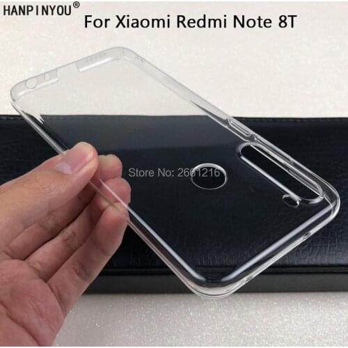 For Xiaomi Redmi Note 8T 6.3" Hard PC Camera Protect Case Ultra Thin Clear Hard Plastic DIY Full Cover Protective Skin