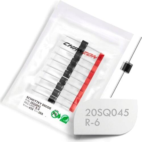 10 Pcs) Chanzon 20SQ045 Schottky Barrier Rectifier Diodes 20A 45V R-6 Axial 20 Amp 45 Volt