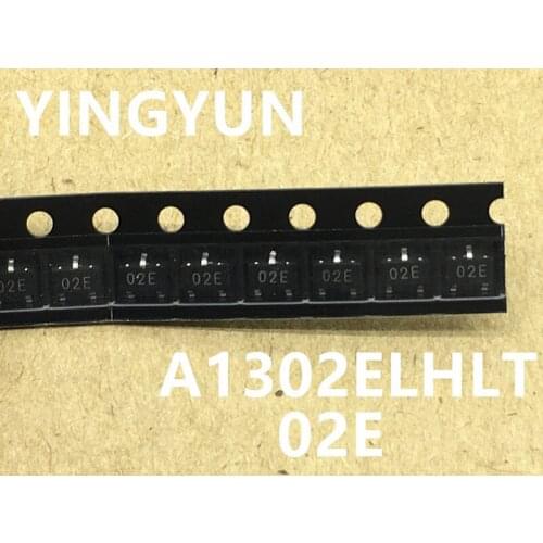 10pcs/LOT A1302ELHLT-T A1302ELHLT silk screen 02E SMD SOT-23 Hall effect sensor new original