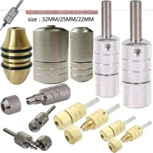 22/25/32mm Stainless Steel 306 Self-lock Tattoo Grip Needle Bar Handle For Machine Choose any style