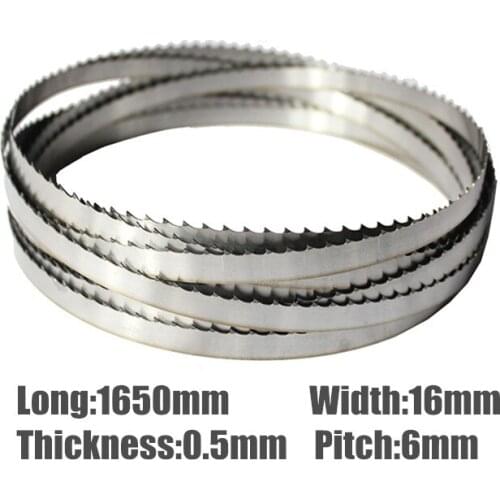3Pcs 1650*16*0.5mm Meat Band Saw Blades 1650mm Bone Blades 16*0.5*1650mmSaw Blades For Meat Bone