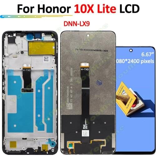 6.67"Original For Huawei Honor 10X lite X10 lite DNN-LX9 Y7A LCD Display Touch Screen Digitizer For Huawei P Smart 2021 LCD